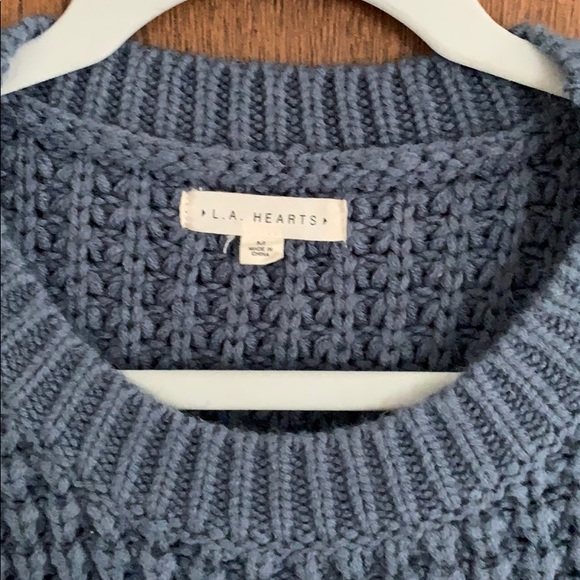 L.A. Hearts Medium blue knit sweater - Picture 2 of 3